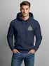 Hoodie Herren Aufdruck Logo Wikinger nordische Mythologie Valknut Wotansknoten Valhalla Neverless®preview