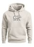 Hoodie Herren Aufdruck Polygon Design Print Bär Bear Tiermotiv Outdoor Fashion Streetstyle Neverless®preview