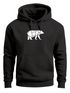 Hoodie Herren Aufdruck Polygon Design Print Bär Bear Tiermotiv Outdoor Fashion Streetstyle Neverless®preview