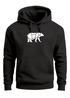 Hoodie Herren Aufdruck Polygon Design Print Bär Bear Tiermotiv Outdoor Fashion Streetstyle Neverless®preview