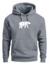 Hoodie Herren Aufdruck Polygon Design Print Bär Bear Tiermotiv Outdoor Fashion Streetstyle Neverless®preview