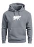 Hoodie Herren Aufdruck Polygon Design Print Bär Bear Tiermotiv Outdoor Fashion Streetstyle Neverless®preview