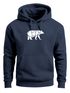 Hoodie Herren Aufdruck Polygon Design Print Bär Bear Tiermotiv Outdoor Fashion Streetstyle Neverless®preview