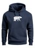 Hoodie Herren Aufdruck Polygon Design Print Bär Bear Tiermotiv Outdoor Fashion Streetstyle Neverless®preview