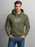 Hoodie Herren Aufdruck Polygon Design Print Bär Bear Tiermotiv Outdoor Fashion Streetstyle Neverless®preview