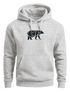Hoodie Herren Aufdruck Polygon Design Print Bär Bear Tiermotiv Outdoor Fashion Streetstyle Neverless®preview