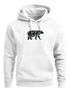 Hoodie Herren Aufdruck Polygon Design Print Bär Bear Tiermotiv Outdoor Fashion Streetstyle Neverless®preview