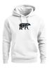 Hoodie Herren Aufdruck Polygon Design Print Bär Bear Tiermotiv Outdoor Fashion Streetstyle Neverless®preview