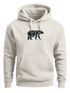 Hoodie Herren Aufdruck Polygon Design Print Bär Bear Tiermotiv Outdoor Fashion Streetstyle Neverless®preview