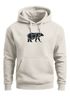 Hoodie Herren Aufdruck Polygon Design Print Bär Bear Tiermotiv Outdoor Fashion Streetstyle Neverless®preview