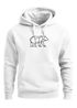 Hoodie Herren Aufdruck Polygon Design Print Bär Bear Tiermotiv Outdoor Fashion Streetstyle Neverless®preview