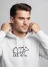 Hoodie Herren Aufdruck Polygon Design Print Bär Bear Tiermotiv Outdoor Fashion Streetstyle Neverless®preview