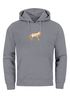 Hoodie Herren Aufdruck Polygon Wolf Geometrie Motiv Kapuzen-Pullover Männer Fashion Streetstyle Neverless®preview