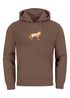 Hoodie Herren Aufdruck Polygon Wolf Geometrie Motiv Kapuzen-Pullover Männer Fashion Streetstyle Neverless®preview