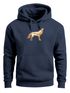 Hoodie Herren Aufdruck Polygon Wolf Geometrie Motiv Kapuzen-Pullover Männer Fashion Streetstyle Neverless®preview