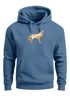 Hoodie Herren Aufdruck Polygon Wolf Geometrie Motiv Kapuzen-Pullover Männer Fashion Streetstyle Neverless®preview