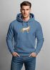Hoodie Herren Aufdruck Polygon Wolf Geometrie Motiv Kapuzen-Pullover Männer Fashion Streetstyle Neverless®preview