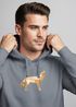 Hoodie Herren Aufdruck Polygon Wolf Geometrie Motiv Kapuzen-Pullover Männer Fashion Streetstyle Neverless®preview