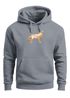 Hoodie Herren Aufdruck Polygon Wolf Geometrie Motiv Kapuzen-Pullover Männer Fashion Streetstyle Neverless®preview