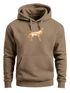Hoodie Herren Aufdruck Polygon Wolf Geometrie Motiv Kapuzen-Pullover Männer Fashion Streetstyle Neverless®preview