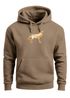 Hoodie Herren Aufdruck Polygon Wolf Geometrie Motiv Kapuzen-Pullover Männer Fashion Streetstyle Neverless®preview