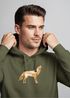 Hoodie Herren Aufdruck Polygon Wolf Geometrie Motiv Kapuzen-Pullover Männer Fashion Streetstyle Neverless®preview