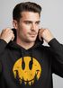 Hoodie Herren Aufdruck Print Sonne Outdoor Motiv Lustig Smiling Face Wald Wandern Fashion Neverless®preview