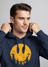 Hoodie Herren Aufdruck Print Sonne Outdoor Motiv Lustig Smiling Face Wald Wandern Fashion Neverless®preview