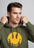 Hoodie Herren Aufdruck Print Sonne Outdoor Motiv Lustig Smiling Face Wald Wandern Fashion Neverless®preview