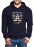 Hoodie Herren Aufdruck Print Totenkopf Surfing Motiv Palm Beach Kapuzen-Pullover Männer Neverless®preview