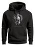 Hoodie Herren Aufdruck Sparta Helm Krieger Warrior Printshirt T-Shirt Kapuzen-Pullover Männer Fashion Streetstyle Neverless®preview