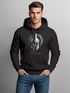 Hoodie Herren Aufdruck Sparta Helm Krieger Warrior Printshirt T-Shirt Kapuzen-Pullover Männer Fashion Streetstyle Neverless®preview