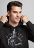 Hoodie Herren Aufdruck Sparta Spartaner-helm Krieger Warrior Schwert Schild Löwe Kapuzen-Pullover Männer Fashion Streetstyle Neverless®preview