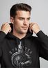 Hoodie Herren Aufdruck Sparta Spartaner-helm Krieger Warrior Schwert Schild Löwe Kapuzen-Pullover Männer Fashion Streetstyle Neverless®preview