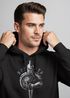 Hoodie Herren Aufdruck Sparta Spartaner-helm Krieger Warrior Schwert Schild Löwe Kapuzen-Pullover Männer Fashion Streetstyle Neverless®preview