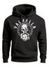 Hoodie Herren Aufdruck Valhalla Totenkopf Odin Runen Wikinger Print Kapuzen-Pullover Fashion Streetstyle Neverless®preview