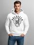 Hoodie Herren Aufdruck Valhalla Totenkopf Odin Runen Wikinger Print Kapuzen-Pullover Fashion Streetstyle Neverless®preview