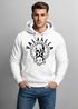 Hoodie Herren Aufdruck Valhalla Totenkopf Odin Runen Wikinger Print Kapuzen-Pullover Fashion Streetstyle Neverless®preview