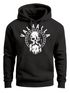 Hoodie Herren Aufdruck Valhalla Totenkopf Odin Runen Wikinger Print Kapuzen-Pullover Fashion Streetstyle Neverless®preview