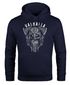 Hoodie Herren Aufdruck Valhalla Wikinger Helm Viking Odin Krieger Kapuzen-Pullover Männer Fashion Streetstyle Neverless®preview