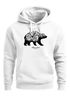 Hoodie Herren Bär Abenteuer Berge Wald Bear Mountains Adventure Kapuzen-Pullover Männer Neverless®preview