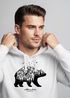 Hoodie Herren Bär Abenteuer Berge Wald Bear Mountains Adventure Kapuzen-Pullover Männer Neverless®preview