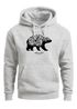 Hoodie Herren Bär Abenteuer Berge Wald Bear Mountains Adventure Kapuzen-Pullover Männer Neverless®preview