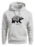 Hoodie Herren Bär Abenteuer Berge Wald Bear Mountains Adventure Kapuzen-Pullover Männer Neverless®preview