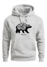 Hoodie Herren Bär Abenteuer Berge Wald Bear Mountains Adventure Kapuzen-Pullover Männer Neverless®preview