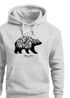 Hoodie Herren Bär Abenteuer Berge Wald Bear Mountains Adventure Kapuzen-Pullover Männer Neverless®preview