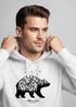Hoodie Herren Bär Abenteuer Berge Wald Bear Mountains Adventure Kapuzen-Pullover Männer Neverless®preview