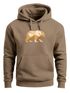 Hoodie Herren Bär Aufdruck Grafik Outdoor Polygon Motive Printshirt Natur Fashion Streetstyle Neverless®preview