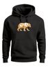 Hoodie Herren Bär Aufdruck Grafik Outdoor Polygon Motive Printshirt Natur Fashion Streetstyle Neverless®preview