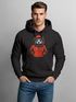 Hoodie Herren Bär Bear Comic Gartoon Illustration Grafik Männer Fashion Streetstyle Neverless®preview